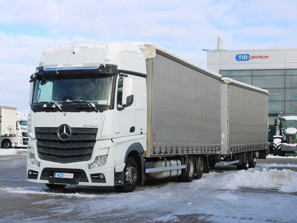 Mercedes-Benz Actros 2545, 6X2, EURO 6, AIR SUSPENSION, DRIVE-THROUGH + PANAV - Lastbil med presenning: billede 1 Mercedes-Benz Actros 2545, 6X2, EURO 6, AIR SUSPENSION, DRIVE-THROUGH + PANAV - Lastbil med presenning: billede 1