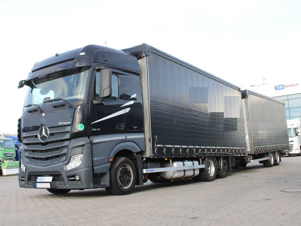 Mercedes-Benz Actros 2545, 6X2, EURO 6, AIR SUSPENSION + PANAV - Lastbil med presenning: billede 1 Mercedes-Benz Actros 2545, 6X2, EURO 6, AIR SUSPENSION + PANAV - Lastbil med presenning: billede 1