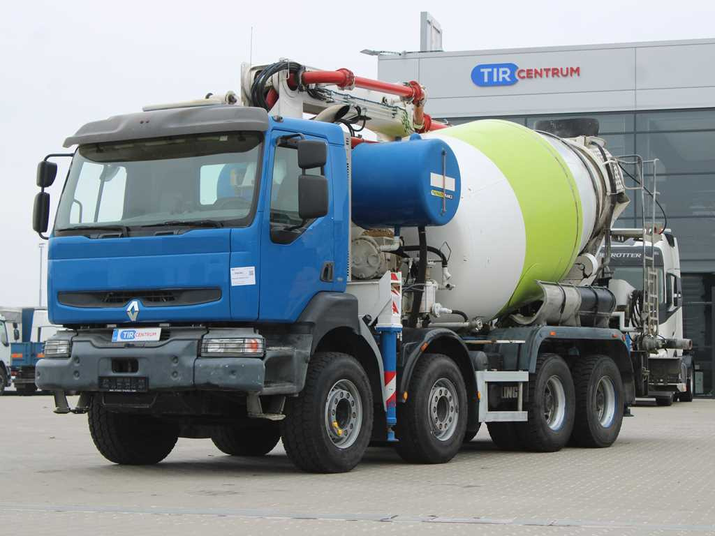 Renault KERAX 420, EURO 3, 7m3, 8X4, CIFA MAGNUM MK 24.4 CONCRETE PUMP - Betonbil med pumpe: billede 1 Renault KERAX 420, EURO 3, 7m3, 8X4, CIFA MAGNUM MK 24.4 CONCRETE PUMP - Betonbil med pumpe: billede 1