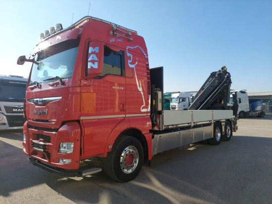 MAN TGX 26.510 BL Pritsche, Intarder, HIAB X-HIPRO 558EP-5, Alu-Felgen, Lenkachse, - Lastbil med lad, Lastbil med kran: billede 1 MAN TGX 26.510 BL Pritsche, Intarder, HIAB X-HIPRO 558EP-5, Alu-Felgen, Lenkachse, - Lastbil med lad, Lastbil med kran: billede 1