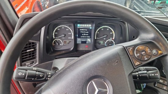 Lastbil med kran Mercedes-Benz AROCS 3552 963-2F Epsilon M100L86 Kran ? Leistungsstarker Holzladekran mit hoher Reichweite: billede 6