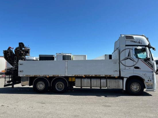 Mercedes-Benz Actros 2545 L 6x2, Retarder, Pritsche, Hiab XS 166 D-4 PRO, E5 - Lastbil med lad, Lastbil med kran: billede 4 Mercedes-Benz Actros 2545 L 6x2, Retarder, Pritsche, Hiab XS 166 D-4 PRO, E5 - Lastbil med lad, Lastbil med kran: billede 4