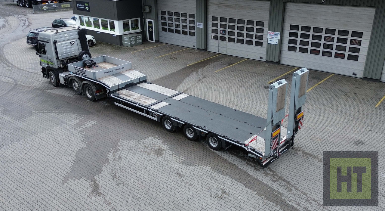 Faymonville MAX Trailer 3-Achs-Semi mit hydr. Ladeboden und hydr. Ramen - Nedbygget platform sættevogn: billede 1 Faymonville MAX Trailer 3-Achs-Semi mit hydr. Ladeboden und hydr. Ramen - Nedbygget platform sættevogn: billede 1
