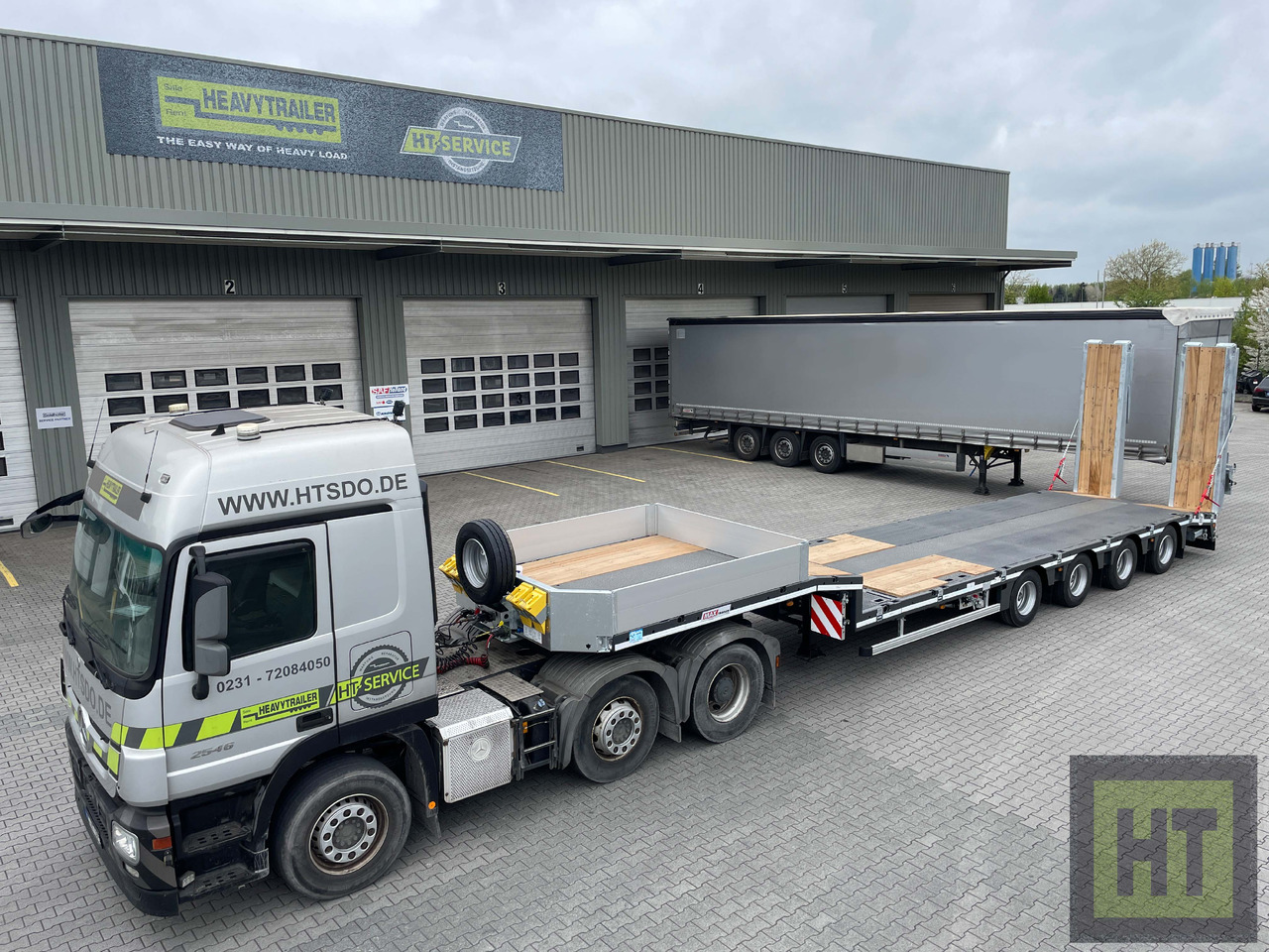 Faymonville MAX Trailer 4-Achs-Tele-Semi-Rampen-nachlaufgelenkt - Nedbygget platform sættevogn: billede 4 Faymonville MAX Trailer 4-Achs-Tele-Semi-Rampen-nachlaufgelenkt - Nedbygget platform sættevogn: billede 4