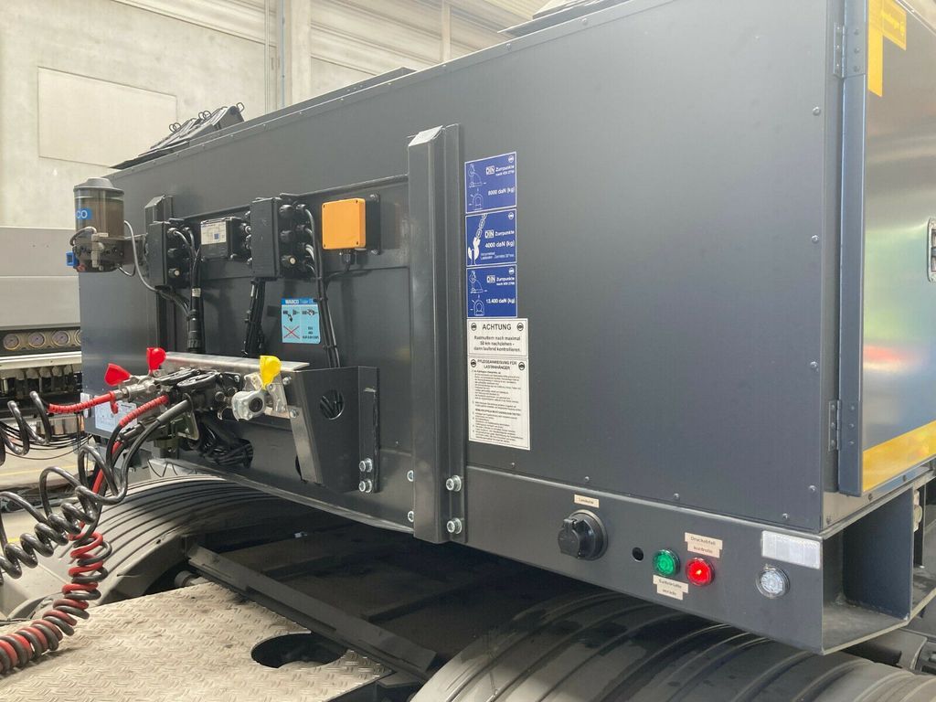 Meusburger 2-Achs-Tiefbett-Sattelauflieger mit Pendelachsen  - Nedbygget platform sættevogn: billede 3 Meusburger 2-Achs-Tiefbett-Sattelauflieger mit Pendelachsen  - Nedbygget platform sættevogn: billede 3