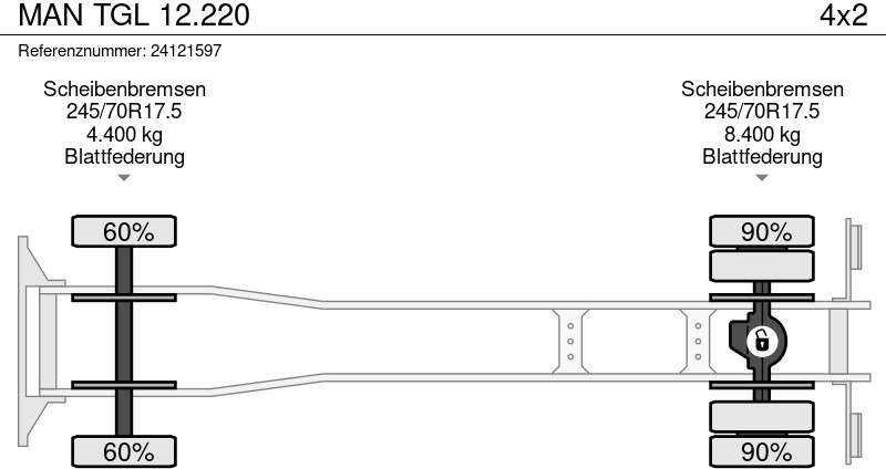Lastbil varevogn MAN TGL 12.220: billede 14