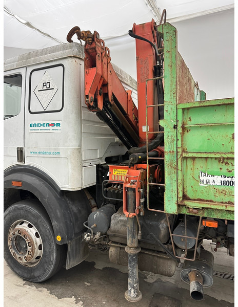 Tipvogn lastbil, Lastbil med kran Mercedes-Benz SK 1831: billede 10