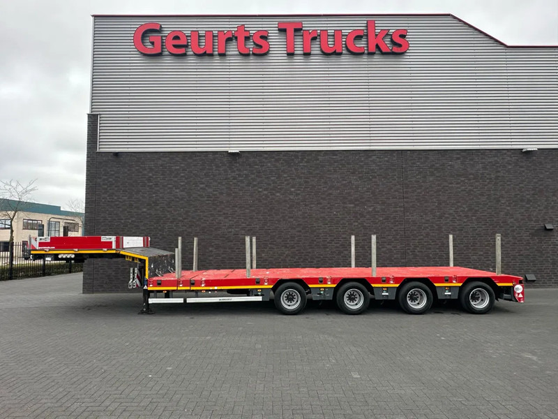 SCHEUERLE EUROAXLE 1T4 4 ASSER UITSCHUIFBARE SEMIE MET 12 TONS HYDRAULICHE EURO ASSEN HYDRAULICH GESTUURD SEMI-DIEPLADER / TIEFLADER / LO - Nedbygget platform sættevogn: billede 1 SCHEUERLE EUROAXLE 1T4 4 ASSER UITSCHUIFBARE SEMIE MET 12 TONS HYDRAULICHE EURO ASSEN HYDRAULICH GESTUURD SEMI-DIEPLADER / TIEFLADER / LO - Nedbygget platform sættevogn: billede 1