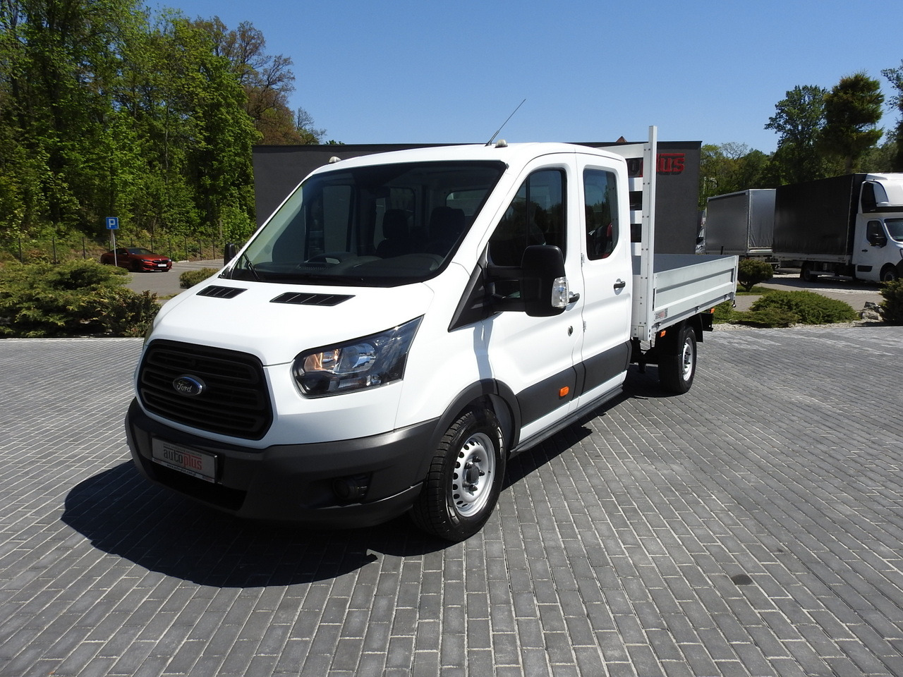 Mandskabsbil FORD TRANSIT STAKE BODY DOUBLE CABIN DOKA 7 SEATS AIR CONDITIONING  130HP: billede 18