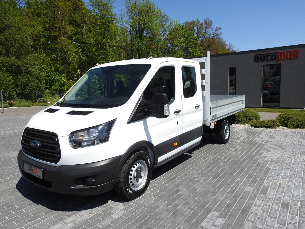 Mandskabsbil FORD TRANSIT STAKE BODY DOUBLE CABIN DOKA 7 SEATS AIR CONDITIONING  130HP: billede 6