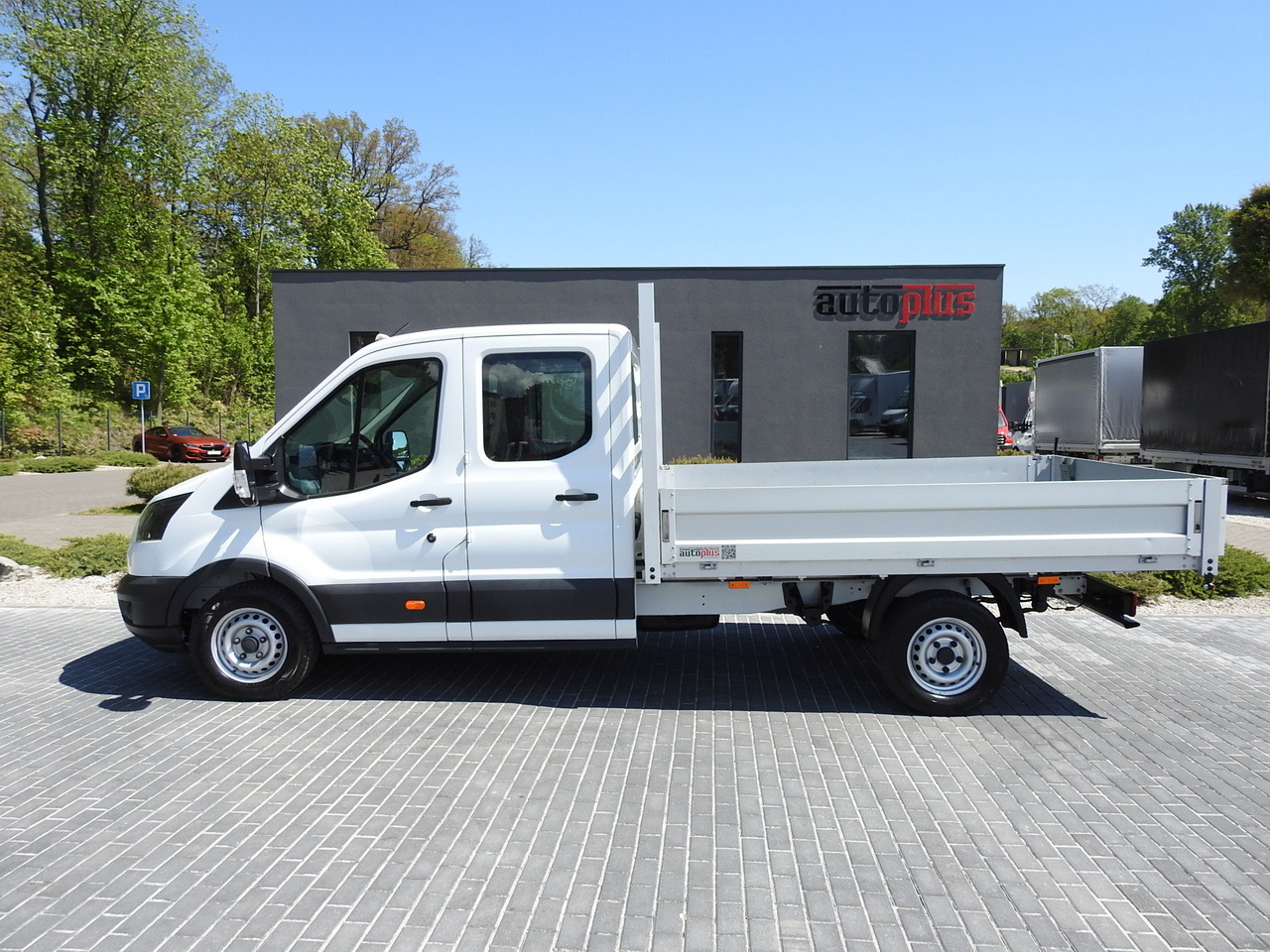 Mandskabsbil FORD TRANSIT STAKE BODY DOUBLE CABIN DOKA 7 SEATS AIR CONDITIONING  130HP: billede 8