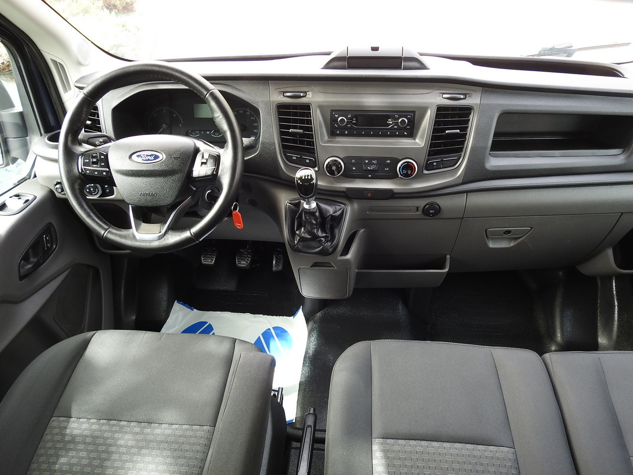 Mandskabsbil FORD TRANSIT STAKE BODY DOUBLE CABIN DOKA 7 SEATS CRUISE CONTROL AIR CONDITIONING LED LIGHTS  130HP: billede 26