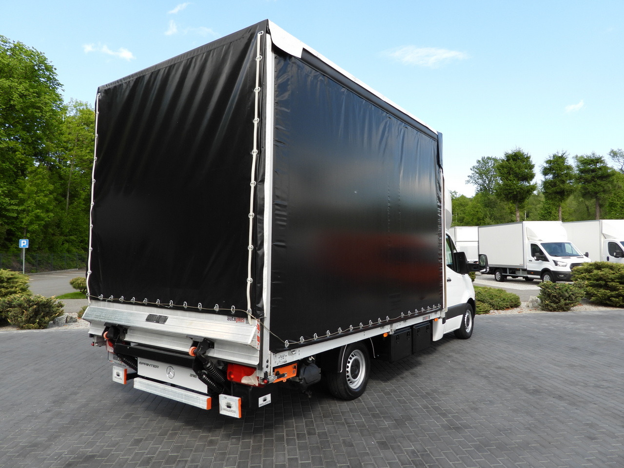 MERCEDES SPRINTER 316 TARPAULIN LIFT 10 PALLETS WEBASTO CRUISE CONTROL PNEUMATICS AIR CONDITIONING 160HP - Varebil med presenning: billede 3 MERCEDES SPRINTER 316 TARPAULIN LIFT 10 PALLETS WEBASTO CRUISE CONTROL PNEUMATICS AIR CONDITIONING 160HP - Varebil med presenning: billede 3