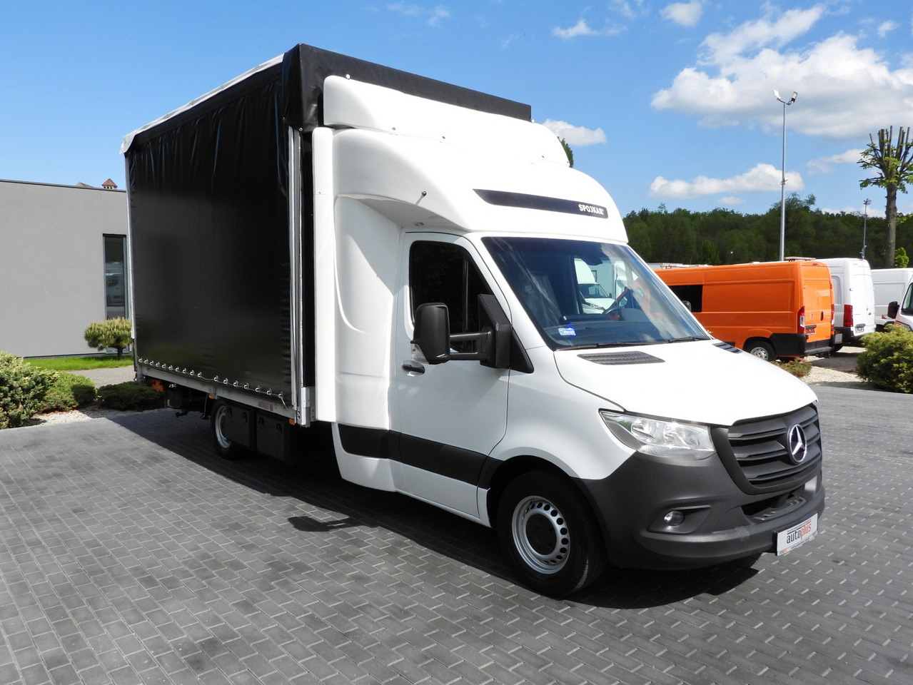 MERCEDES SPRINTER 316 TARPAULIN LIFT 10 PALLETS WEBASTO CRUISE CONTROL PNEUMATICS AIR CONDITIONING 160HP - Varebil med presenning: billede 4 MERCEDES SPRINTER 316 TARPAULIN LIFT 10 PALLETS WEBASTO CRUISE CONTROL PNEUMATICS AIR CONDITIONING 160HP - Varebil med presenning: billede 4