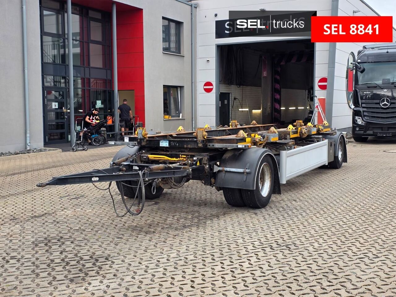 Hüffermann HSA / Absetzanhänger/ 2 Mulden a 10 cbm geeignet - Kroghejsvogn/ Skip loader anhænger: billede 1 Hüffermann HSA / Absetzanhänger/ 2 Mulden a 10 cbm geeignet - Kroghejsvogn/ Skip loader anhænger: billede 1
