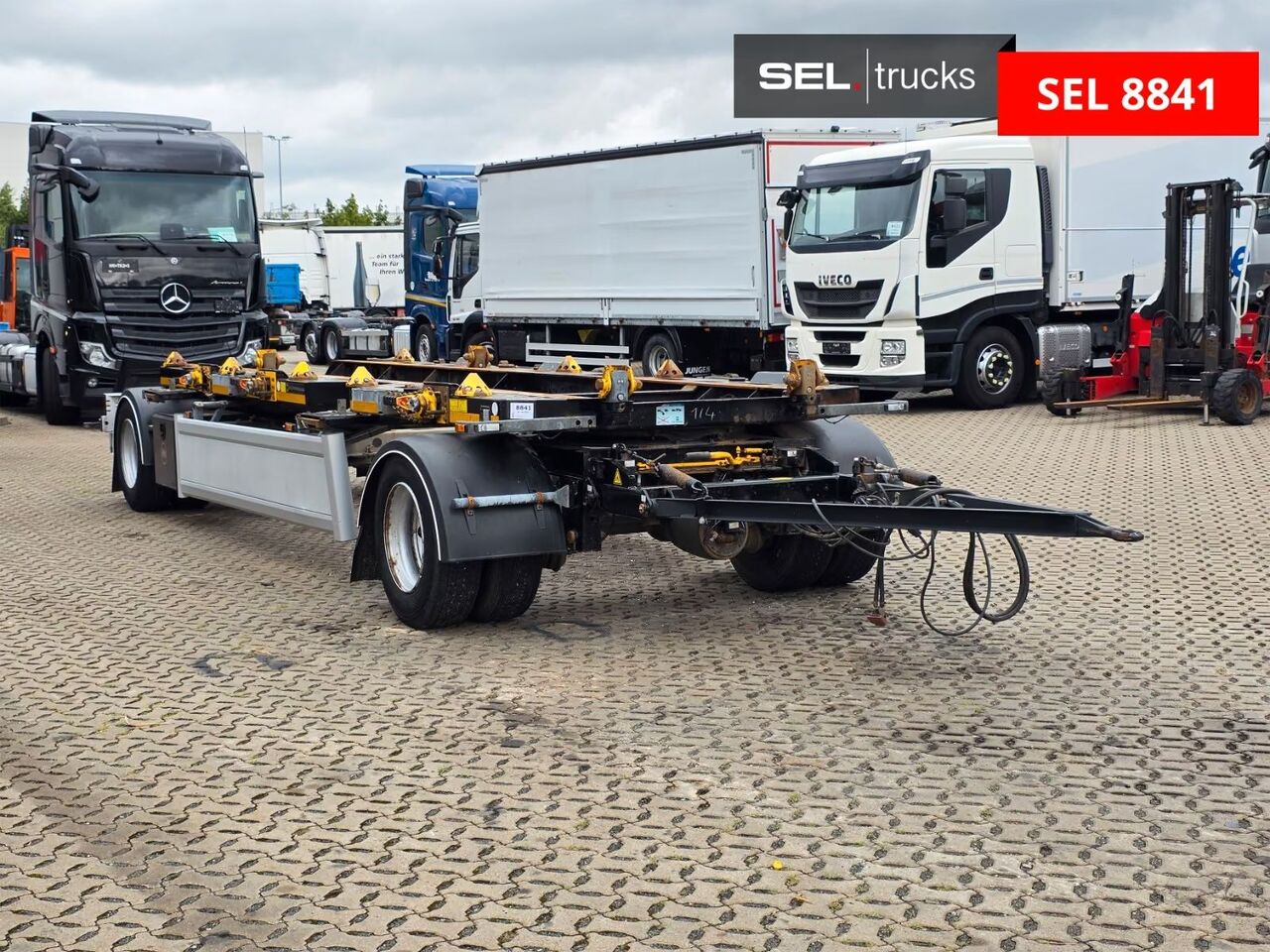 Hüffermann HSA / Absetzanhänger/ 2 Mulden a 10 cbm geeignet - Kroghejsvogn/ Skip loader anhænger: billede 3 Hüffermann HSA / Absetzanhänger/ 2 Mulden a 10 cbm geeignet - Kroghejsvogn/ Skip loader anhænger: billede 3