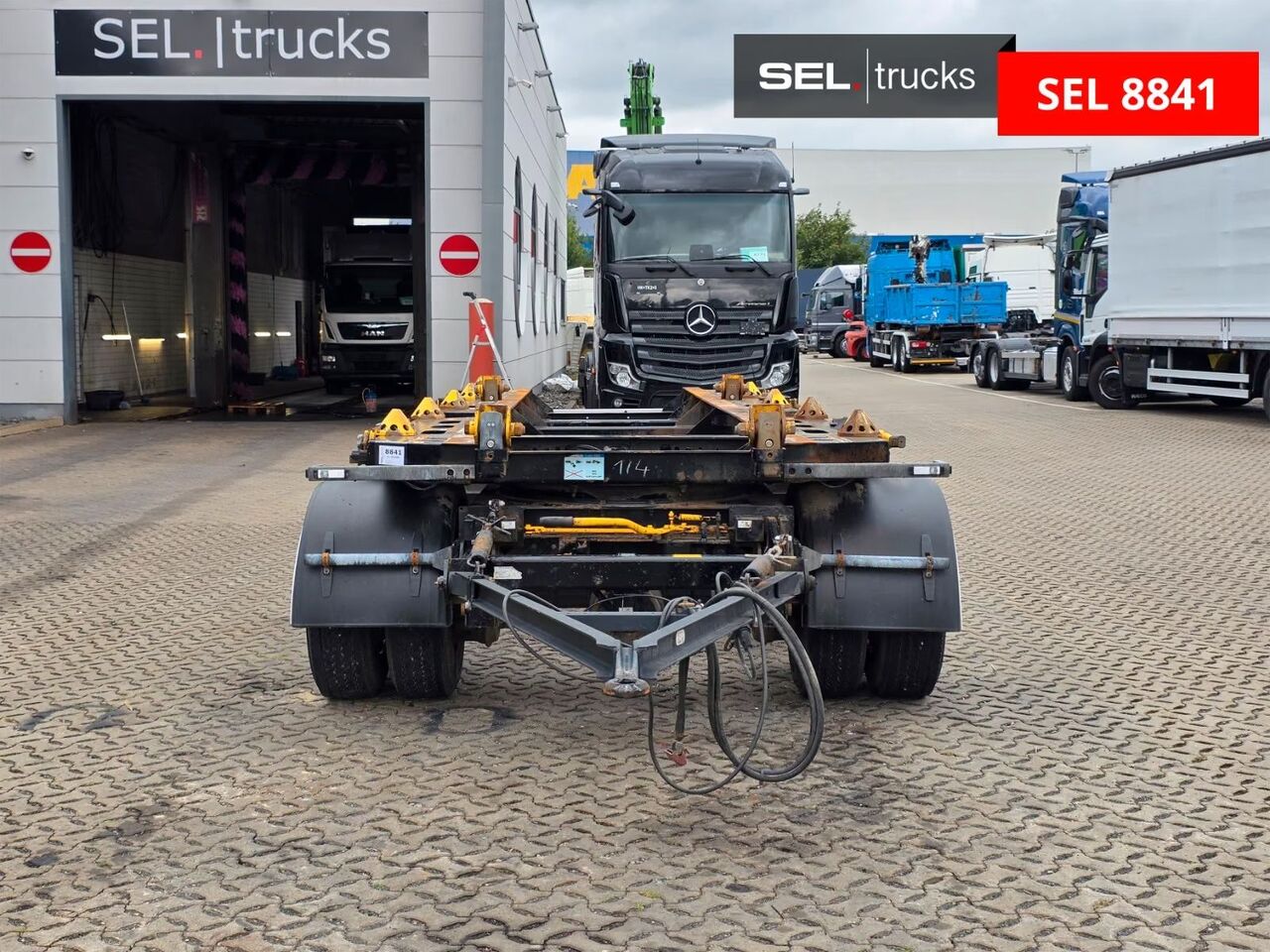 Hüffermann HSA / Absetzanhänger/ 2 Mulden a 10 cbm geeignet - Kroghejsvogn/ Skip loader anhænger: billede 2 Hüffermann HSA / Absetzanhänger/ 2 Mulden a 10 cbm geeignet - Kroghejsvogn/ Skip loader anhænger: billede 2