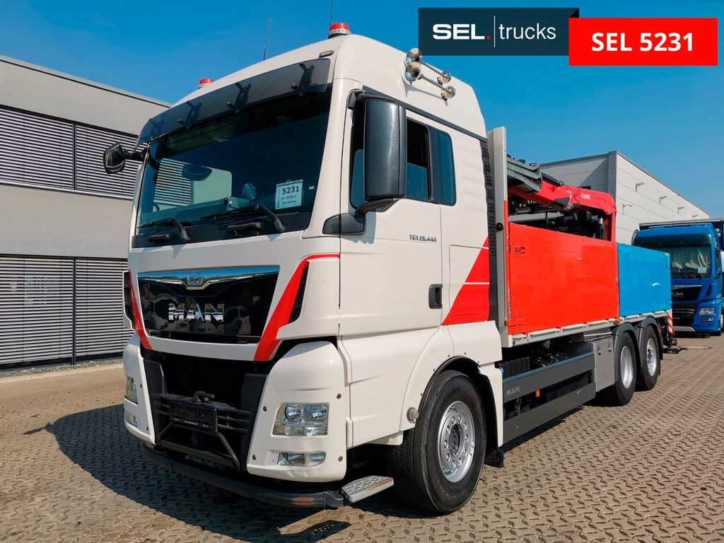 MAN TGX 26.440 6X2-4 BL /Fassi /Lenkachse /Intarder MAN TGX 26.440 6X2-4 BL /Fassi /Lenkachse /Intarder - Lastbil med kran: billede 1 MAN TGX 26.440 6X2-4 BL /Fassi /Lenkachse /Intarder MAN TGX 26.440 6X2-4 BL /Fassi /Lenkachse /Intarder - Lastbil med kran: billede 1