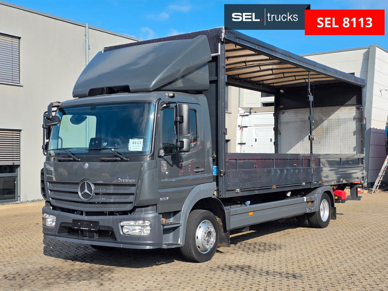 Mercedes-Benz Atego 1221 / Ladebordwand / Rückfahrkamera - Lastbil med presenning: billede 1 Mercedes-Benz Atego 1221 / Ladebordwand / Rückfahrkamera - Lastbil med presenning: billede 1