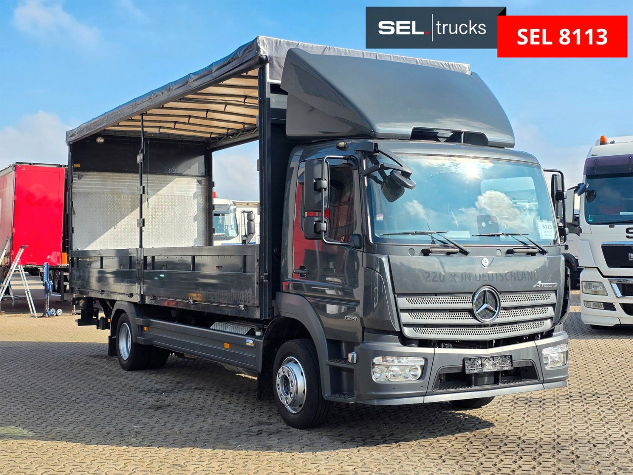 Mercedes-Benz Atego 1221 / Ladebordwand / Rückfahrkamera - Lastbil med presenning: billede 3 Mercedes-Benz Atego 1221 / Ladebordwand / Rückfahrkamera - Lastbil med presenning: billede 3