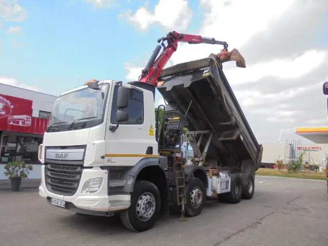 DAF CF 370 8X4 + PALFINGER EPSILON - Tipvogn lastbil, Lastbil med kran: billede 1 DAF CF 370 8X4 + PALFINGER EPSILON - Tipvogn lastbil, Lastbil med kran: billede 1