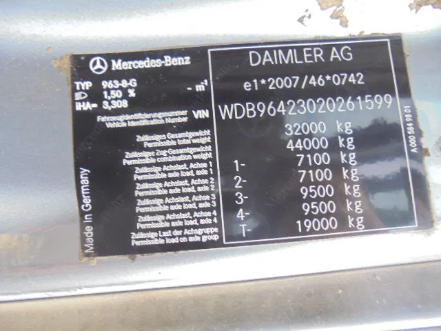Tipvogn lastbil Mercedes-Benz Arocs 3340 8X4: billede 19 Tipvogn lastbil Mercedes-Benz Arocs 3340 8X4: billede 19