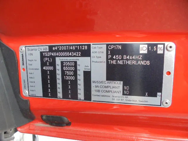 Leje en Scania P450 XT 4X4 NIEUW-DEMO Scania P450 XT 4X4 NIEUW-DEMO: billede 18 Leje en Scania P450 XT 4X4 NIEUW-DEMO Scania P450 XT 4X4 NIEUW-DEMO: billede 18