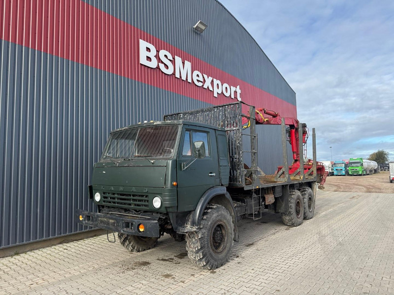 Kamaz 43101, 6x6 - Tømmerbil, Lastbil med kran: billede 1 Kamaz 43101, 6x6 - Tømmerbil, Lastbil med kran: billede 1
