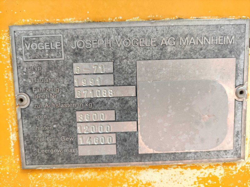 Vögele SUPER 1502 wheel asphalt paver - Asfaltudlægger: billede 3 Vögele SUPER 1502 wheel asphalt paver - Asfaltudlægger: billede 3