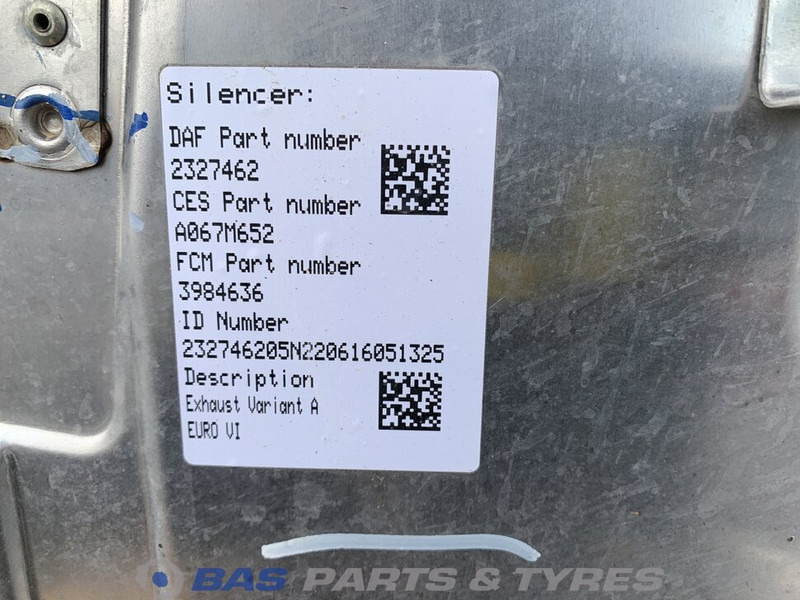 DAF Uitlaatdemper DAF 2327462 - Udstødningssystem for Lastbil: billede 5 DAF Uitlaatdemper DAF 2327462 - Udstødningssystem for Lastbil: billede 5