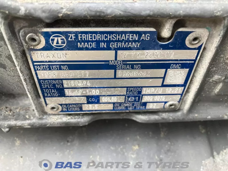 DAF XF106 DAF 12TX2621 TD TraXon Versnellingsbak 2119241 - Gearkasse for Lastbil: billede 4 DAF XF106 DAF 12TX2621 TD TraXon Versnellingsbak 2119241 - Gearkasse for Lastbil: billede 4