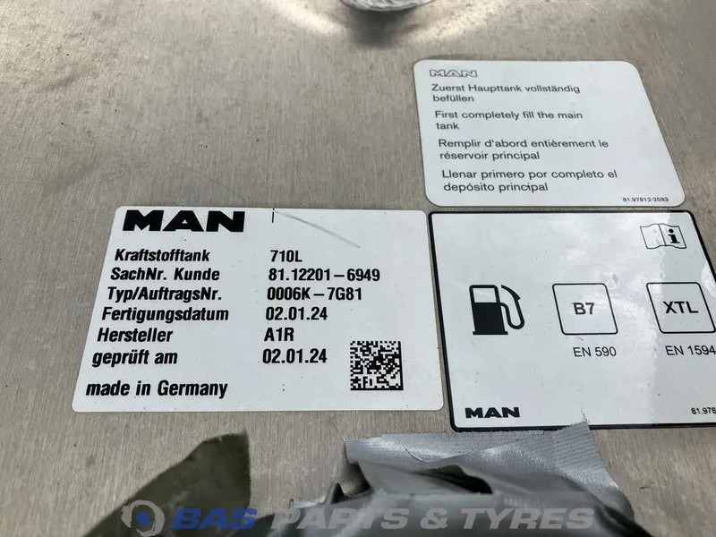 MAN Brandstoftank MAN 710 Liter 81122016766 - Brændstoftank for Lastbil: billede 5 MAN Brandstoftank MAN 710 Liter 81122016766 - Brændstoftank for Lastbil: billede 5