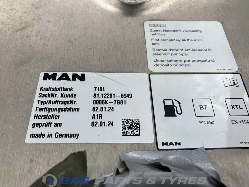 MAN Brandstoftank MAN 710 Liter 81122016766 - Brændstoftank for Lastbil: billede 5 MAN Brandstoftank MAN 710 Liter 81122016766 - Brændstoftank for Lastbil: billede 5