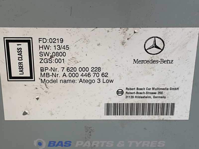 Mercedes-Benz - Førerhus og interiør for Lastbil: billede 2 Mercedes-Benz - Førerhus og interiør for Lastbil: billede 2