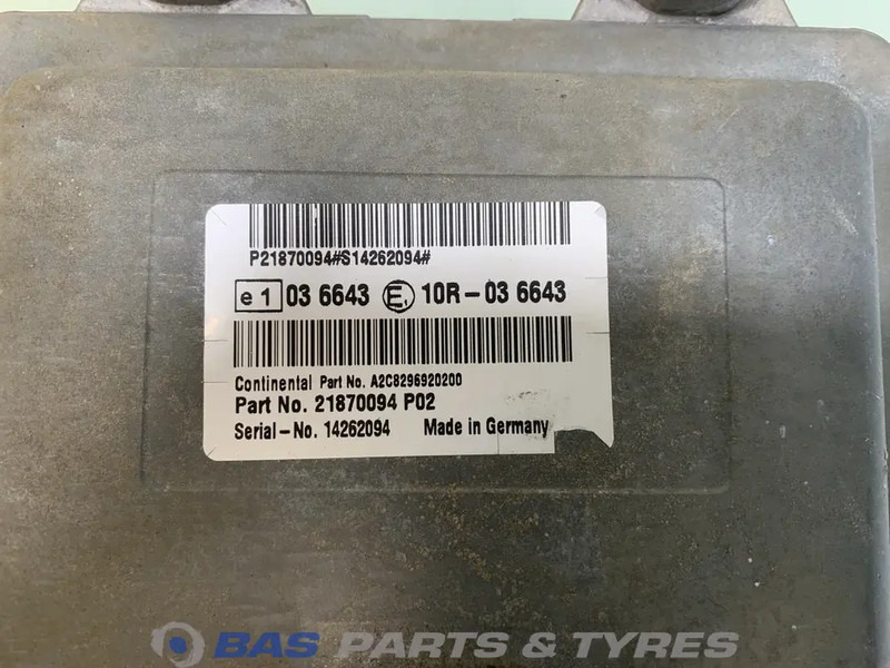 Volvo Regeleenheid Ad-Blue Volvo 21870094 - Kontrol blok for Lastbil: billede 3 Volvo Regeleenheid Ad-Blue Volvo 21870094 - Kontrol blok for Lastbil: billede 3