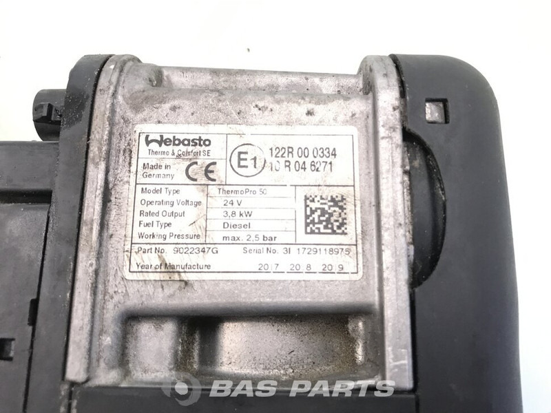 Webasto TP50 Standkachel A 001 830 31 20 - Varme/ Ventilation for Lastbil: billede 5 Webasto TP50 Standkachel A 001 830 31 20 - Varme/ Ventilation for Lastbil: billede 5