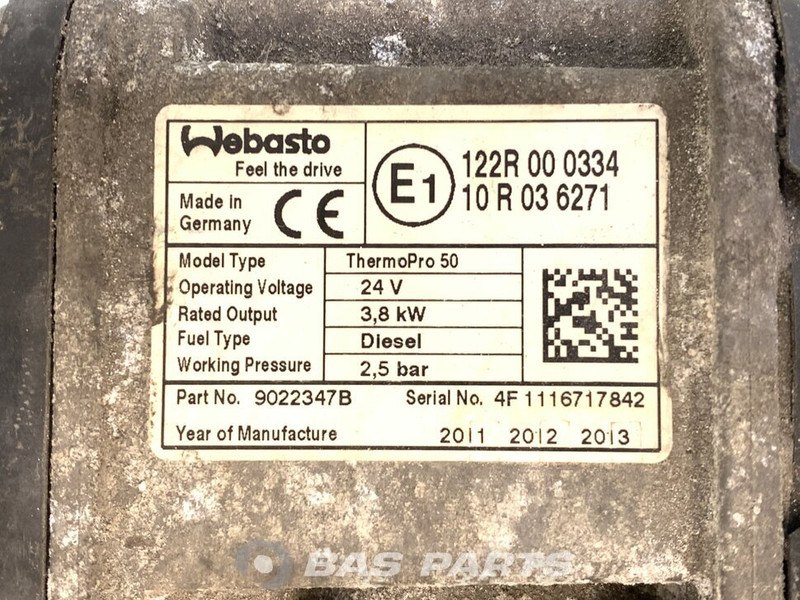 Webasto TP50 Standkachel A 001 830 31 20 - Varme/ Ventilation for Lastbil: billede 5 Webasto TP50 Standkachel A 001 830 31 20 - Varme/ Ventilation for Lastbil: billede 5