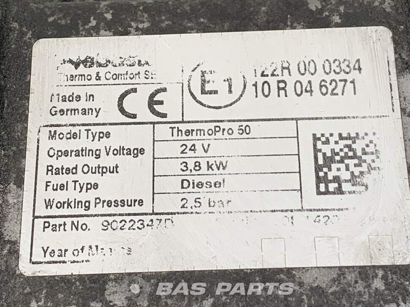 Webasto TP50 Standkachel A 001 830 31 20 - Varme/ Ventilation for Lastbil: billede 5 Webasto TP50 Standkachel A 001 830 31 20 - Varme/ Ventilation for Lastbil: billede 5