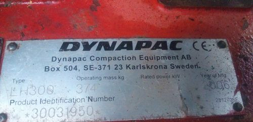 Ubijarka Dynapac LH 300 2006 - Pladevibrator: billede 4 Ubijarka Dynapac LH 300 2006 - Pladevibrator: billede 4