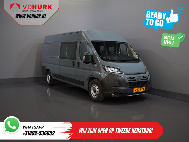 Fiat Ducato 2.2 MJ 180 pk Aut. L3H2 DC Dubbel Cabine BPM VRIJ! 6 Pers./ 2x Schuifdeur/ Climate/ 2.5t Trekverm./ Cruise/ Camera/ Trekhaak - Varevogn, Mandskabsbil: billede 1 Fiat Ducato 2.2 MJ 180 pk Aut. L3H2 DC Dubbel Cabine BPM VRIJ! 6 Pers./ 2x Schuifdeur/ Climate/ 2.5t Trekverm./ Cruise/ Camera/ Trekhaak - Varevogn, Mandskabsbil: billede 1