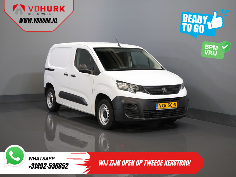 Peugeot Partner 1.5 HDi 100 pk BPM VRIJ Ready2Go 3Pers./ Carplay/ Airco/ Cruise/ Camera/ PDC - Små varebil: billede 1 Peugeot Partner 1.5 HDi 100 pk BPM VRIJ Ready2Go 3Pers./ Carplay/ Airco/ Cruise/ Camera/ PDC - Små varebil: billede 1