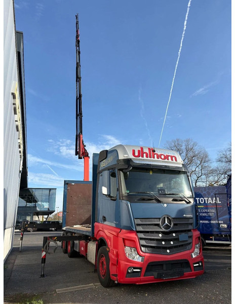 Mercedes-Benz Actros 2548 6X2 + Aanhanger*Palfinger crane*Cruise control*Airco* - Lastbil med presenning, Lastbil med kran: billede 5 Mercedes-Benz Actros 2548 6X2 + Aanhanger*Palfinger crane*Cruise control*Airco* - Lastbil med presenning, Lastbil med kran: billede 5