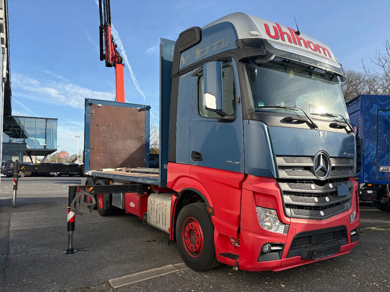 Mercedes-Benz Actros 2548 6X2 + Aanhanger*Palfinger crane*Cruise control*Airco* - Lastbil med presenning, Lastbil med kran: billede 4 Mercedes-Benz Actros 2548 6X2 + Aanhanger*Palfinger crane*Cruise control*Airco* - Lastbil med presenning, Lastbil med kran: billede 4