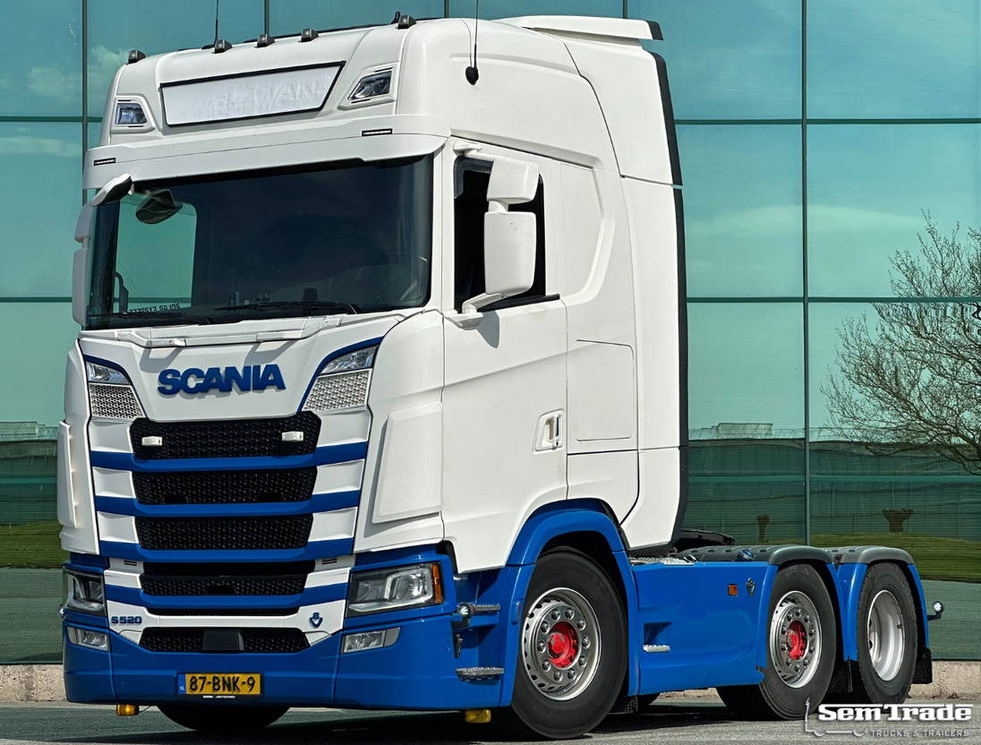 Trækker Scania S520 V8 NGS 6X2 Twinsteer Full AIR Retarder 2X Tanks NEW Clutch Super Con: billede 1