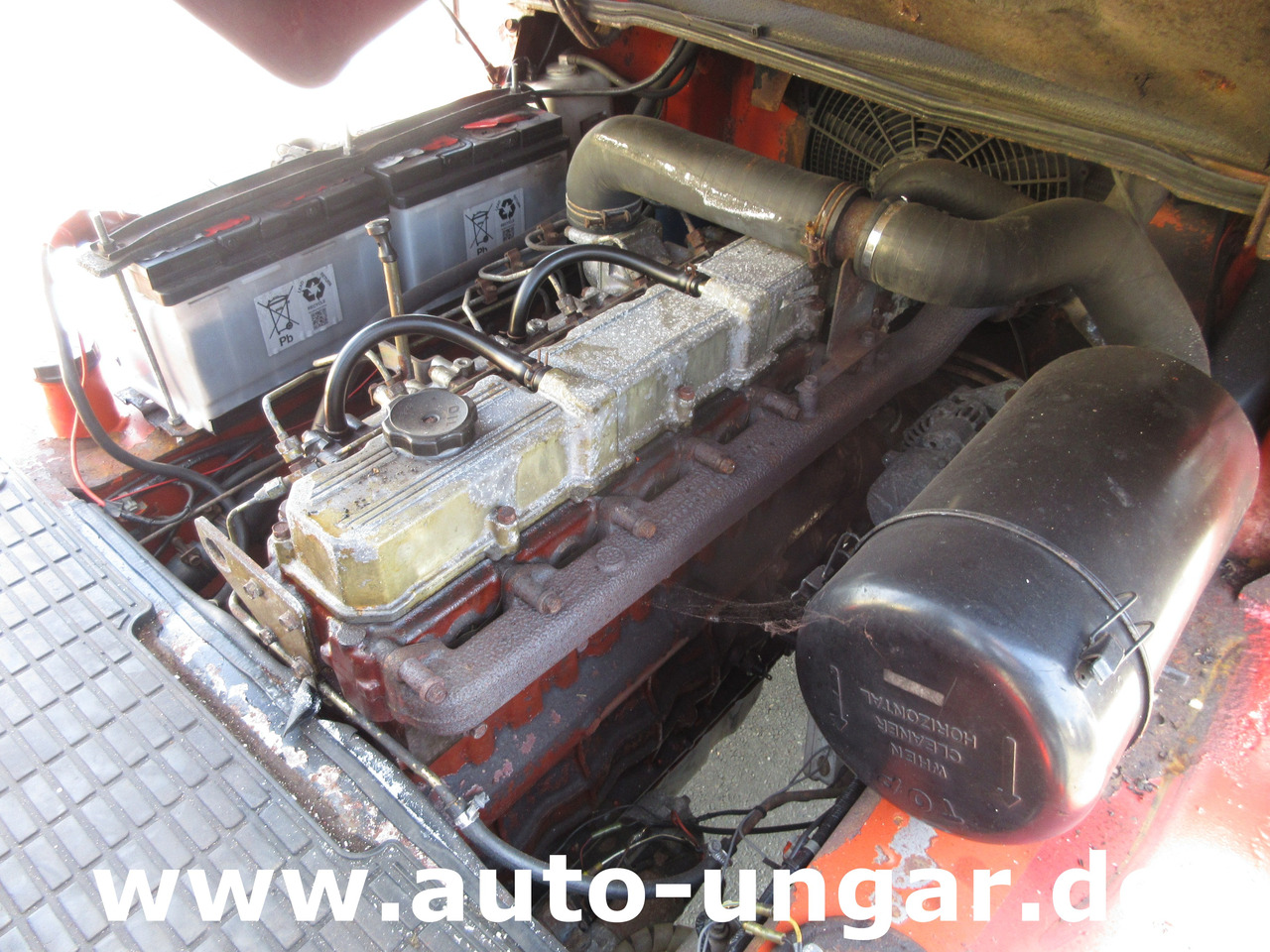 Diesel gaffeltruck Nissan F04D 400 Diesel Gabelstapler 4.000kg Motorschaden Bj. 2002: billede 14