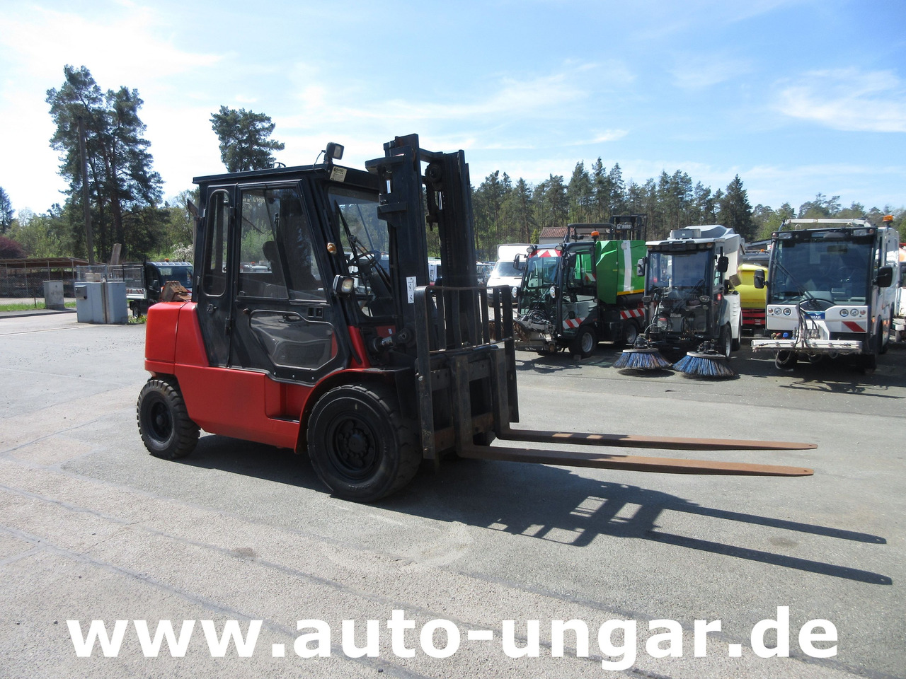 Diesel gaffeltruck Nissan F04D 400 Diesel Gabelstapler 4.000kg Motorschaden Bj. 2002: billede 19