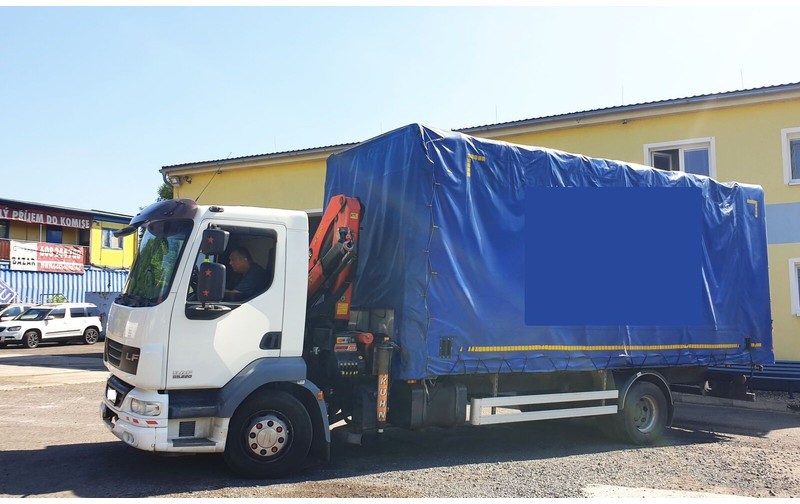 DAF 15t LF55.220 +Palfinger PK8500 - Lastbil med presenning, Lastbil med kran: billede 2 DAF 15t LF55.220 +Palfinger PK8500 - Lastbil med presenning, Lastbil med kran: billede 2