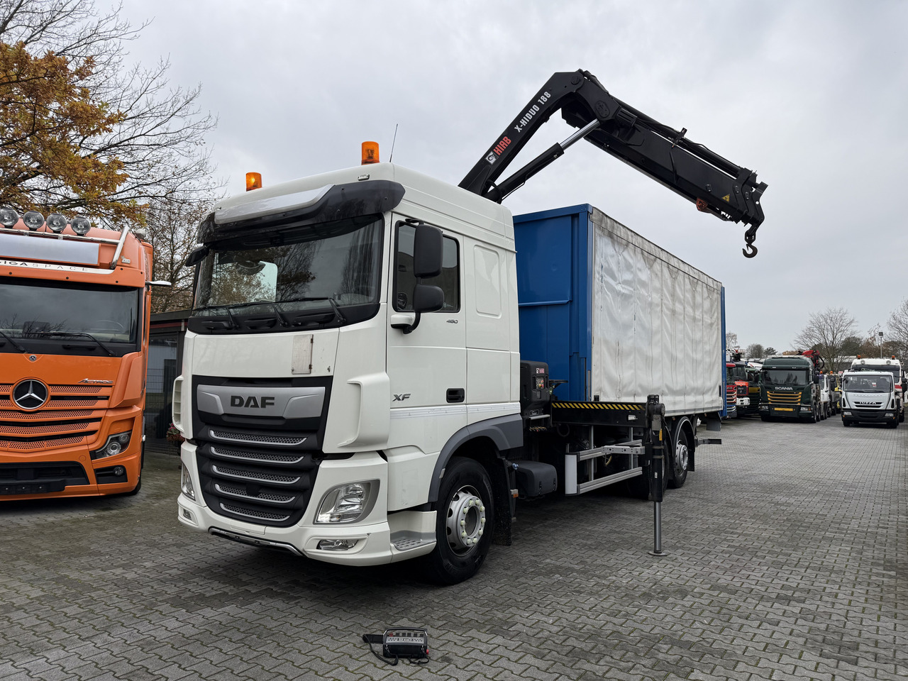 Daf XF480 6X2*4 Kran Hiab X-HiDuo 188 - Lastbil med lad, Lastbil med kran: billede 1 Daf XF480 6X2*4 Kran Hiab X-HiDuo 188 - Lastbil med lad, Lastbil med kran: billede 1