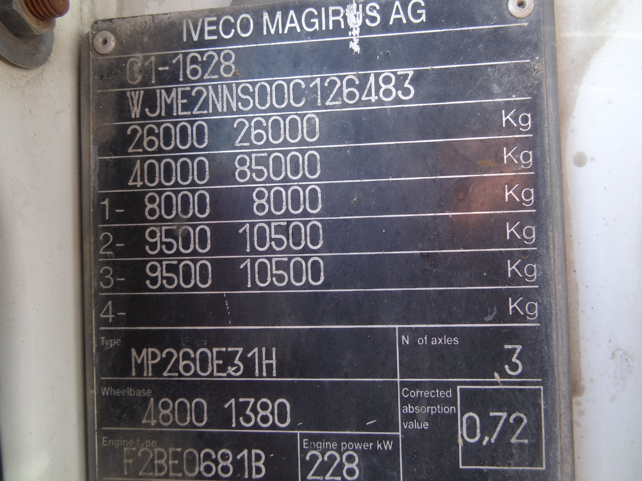 Iveco EuroTrakker 260E31 6X4 Palfinger 36002 - Lastbil med lad, Lastbil med kran: billede 3 Iveco EuroTrakker 260E31 6X4 Palfinger 36002 - Lastbil med lad, Lastbil med kran: billede 3
