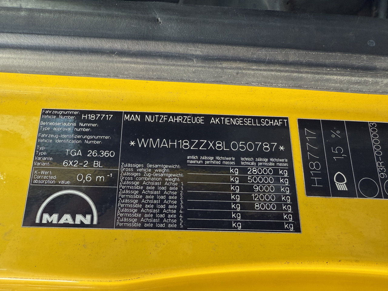 MAN TGA 26.360 6X2 Kipper Kran Palfinger 15500 - Tipvogn lastbil, Lastbil med kran: billede 5 MAN TGA 26.360 6X2 Kipper Kran Palfinger 15500 - Tipvogn lastbil, Lastbil med kran: billede 5
